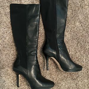 Women’s dress leather boots black size 8